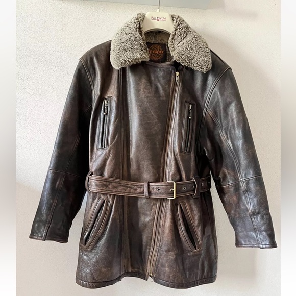 Vintage Petroff Bomber pilot Leather Jacket - Picture 3 of 5